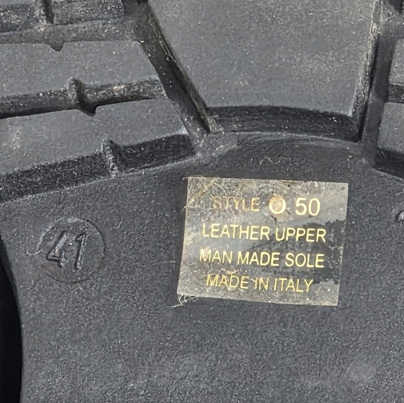 FABIANELLI Suede and Leather Black Ankle Booties Size 41 (9.5) Made in Italy - Picture 12 of 14